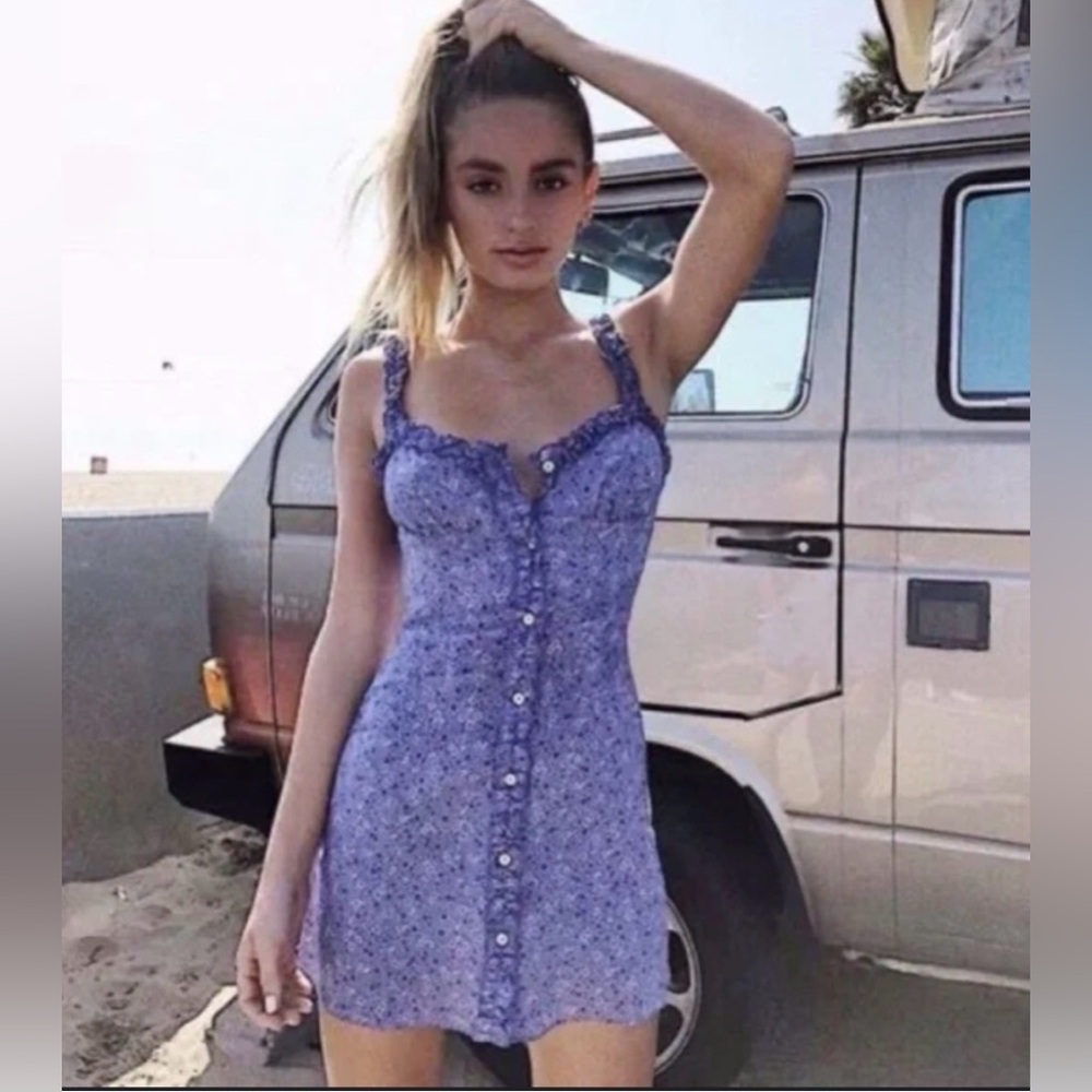Réalisation Par The Julia Mini Dress in Purple Haze, Size S